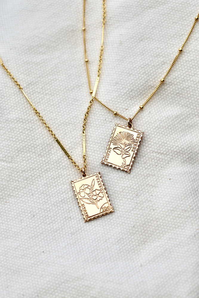 Postage Stamp Necklace