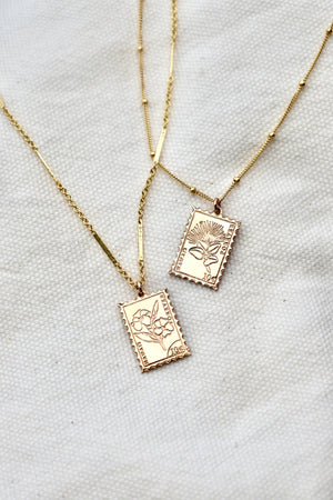 Postage Stamp Necklace