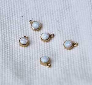 4MM Opal Charm