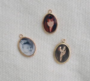 Oval Photo Charm