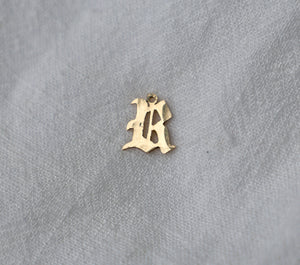 Old English Letter Charm