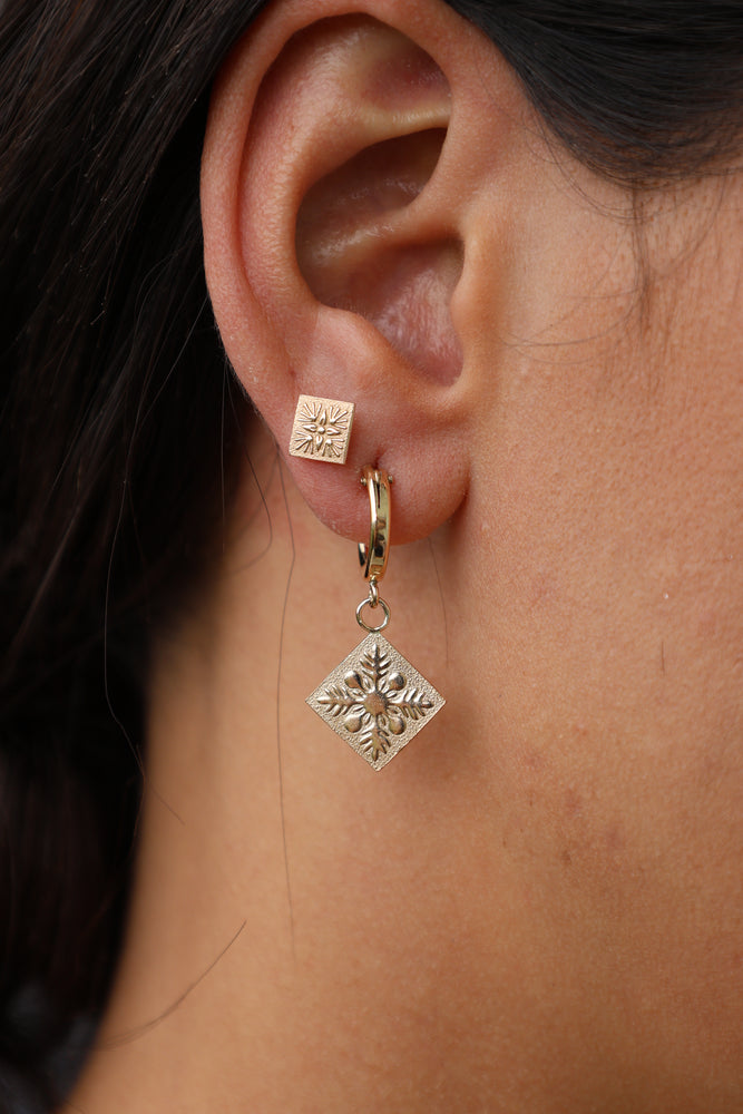 3D Kuiki Huggie Hoops