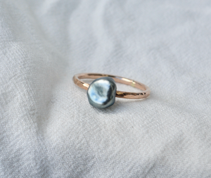 Keshi Pearl Ring (not bezeled)