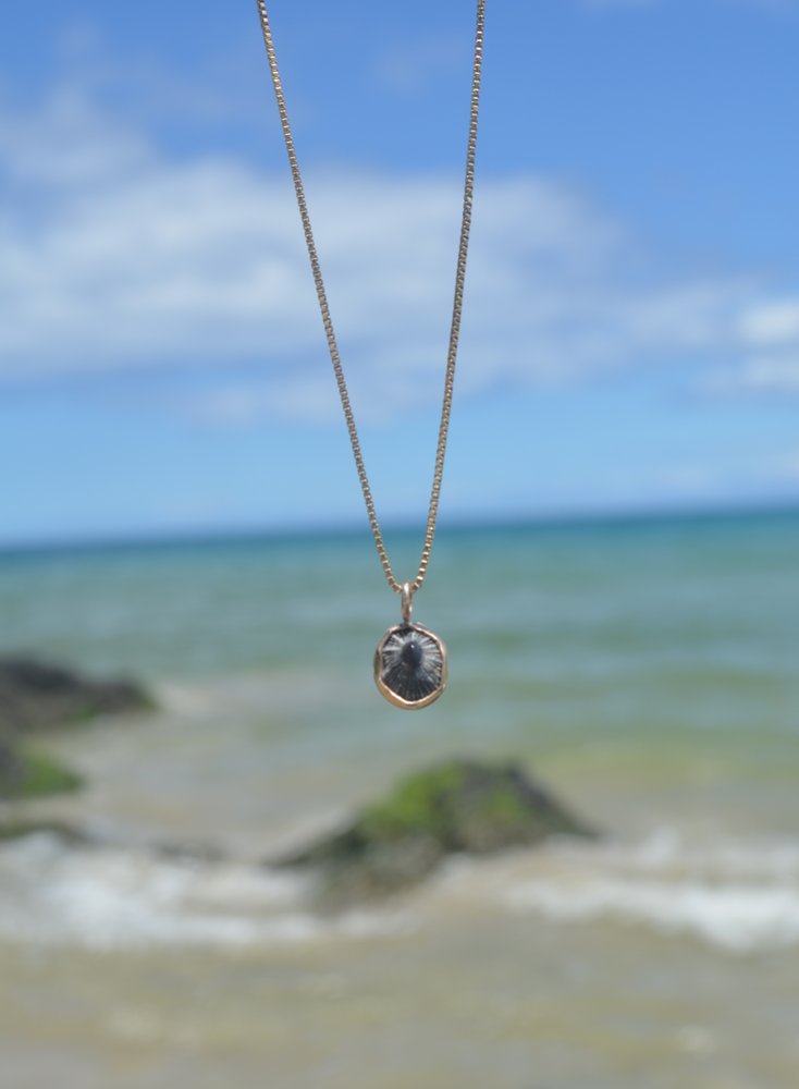 Bezeled 'Opihi Charm (Add to necklace or bangle)