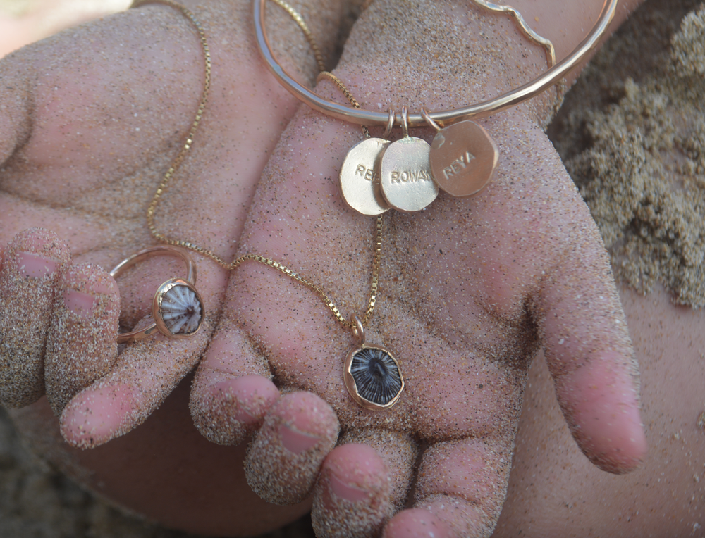 Bezeled 'Opihi Charm (Add to necklace or bangle)