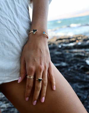 Multi Shark Tooth Cuff Ring