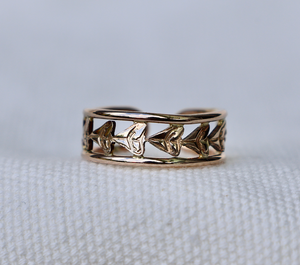 Multi Shark Tooth Cuff Ring