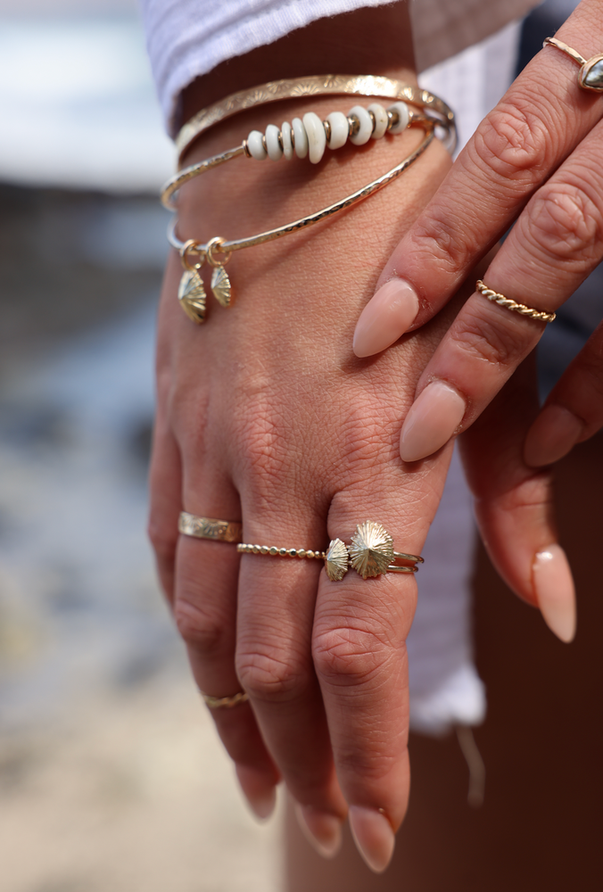 Solid Gold Opihi Ring