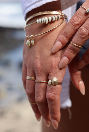 Solid Gold Opihi Ring