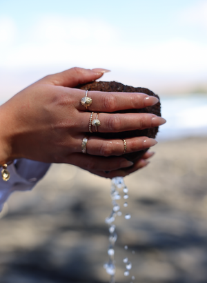 Solid Gold Opihi Ring