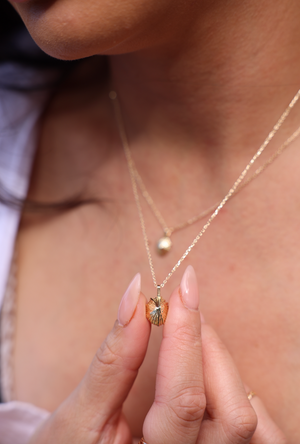 Solid Gold 'Opihi Necklace