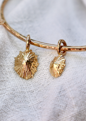 Solid Gold 'Opihi Bangle Charm
