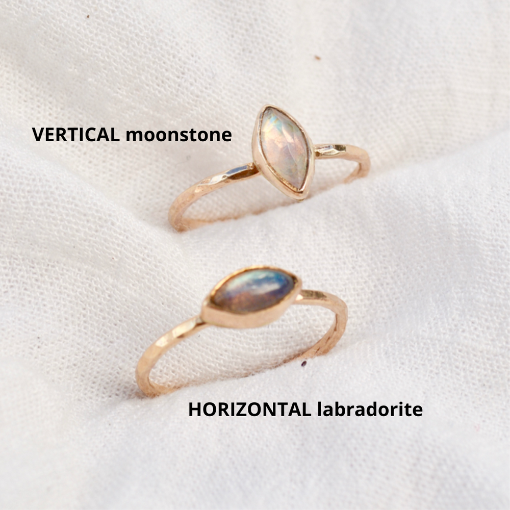 
            
                Load image into Gallery viewer, Mini Marquise Labradorite Ring
            
        