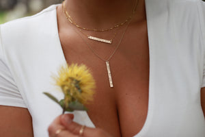 Leimamo Vertical Bar Necklace