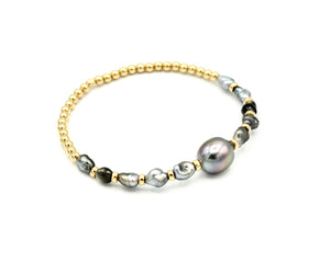 
            
                Load image into Gallery viewer, Keshi Luxe Stretch Bracelet
            
        
