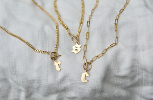 Initial Toggle Necklace