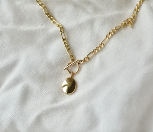 Oval Locket Toggle Necklace