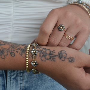 Keshi Flower Ring