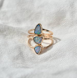 Triple Opal Ring