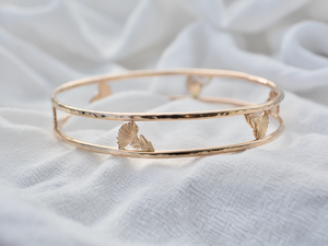 
            
                Load image into Gallery viewer, Lehua Double Bangle
            
        