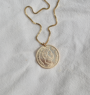 
            
                Load image into Gallery viewer, King Kalakaua Coin Necklace
            
        