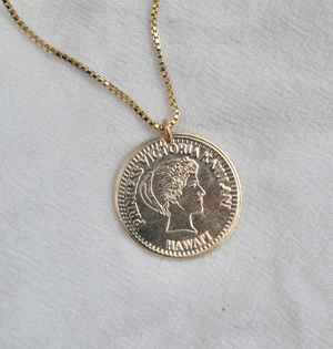 Princess Ka'iulani Coin Necklace