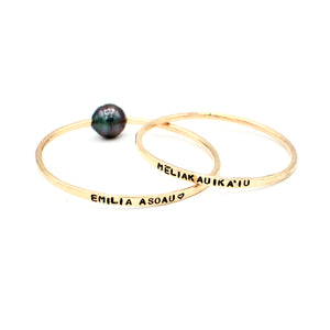 
            
                Load image into Gallery viewer, Stamped Keiki Bangle
            
        