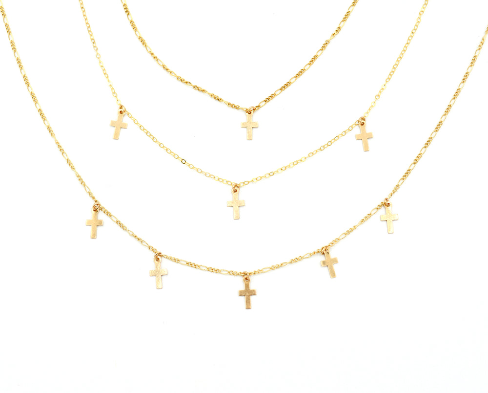 
            
                Load image into Gallery viewer, Mini Cross Necklace
            
        