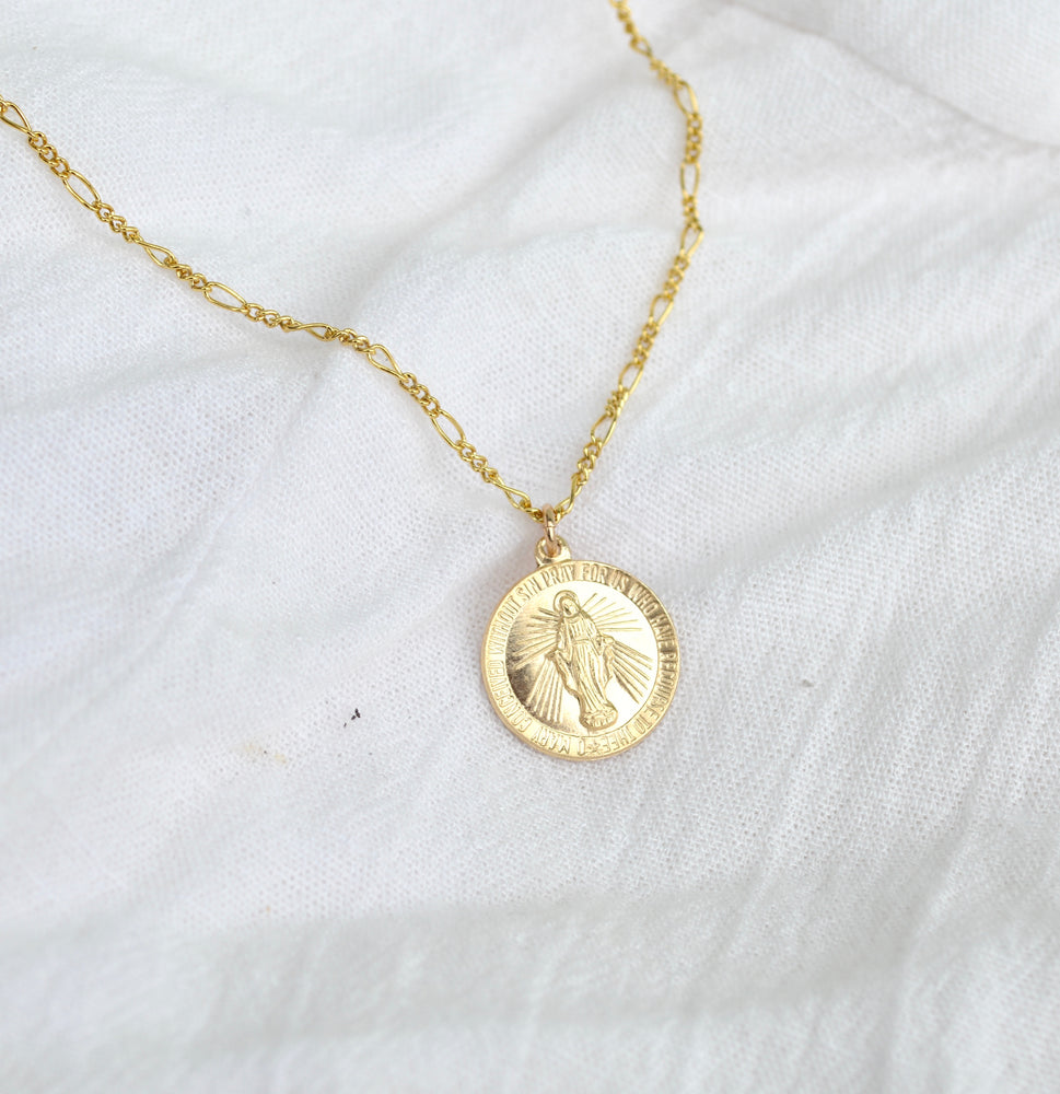 
            
                Load image into Gallery viewer, Medallion Necklace - Medium Miraculous
            
        