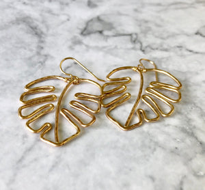 
            
                Load image into Gallery viewer, Monstera Earrings
            
        